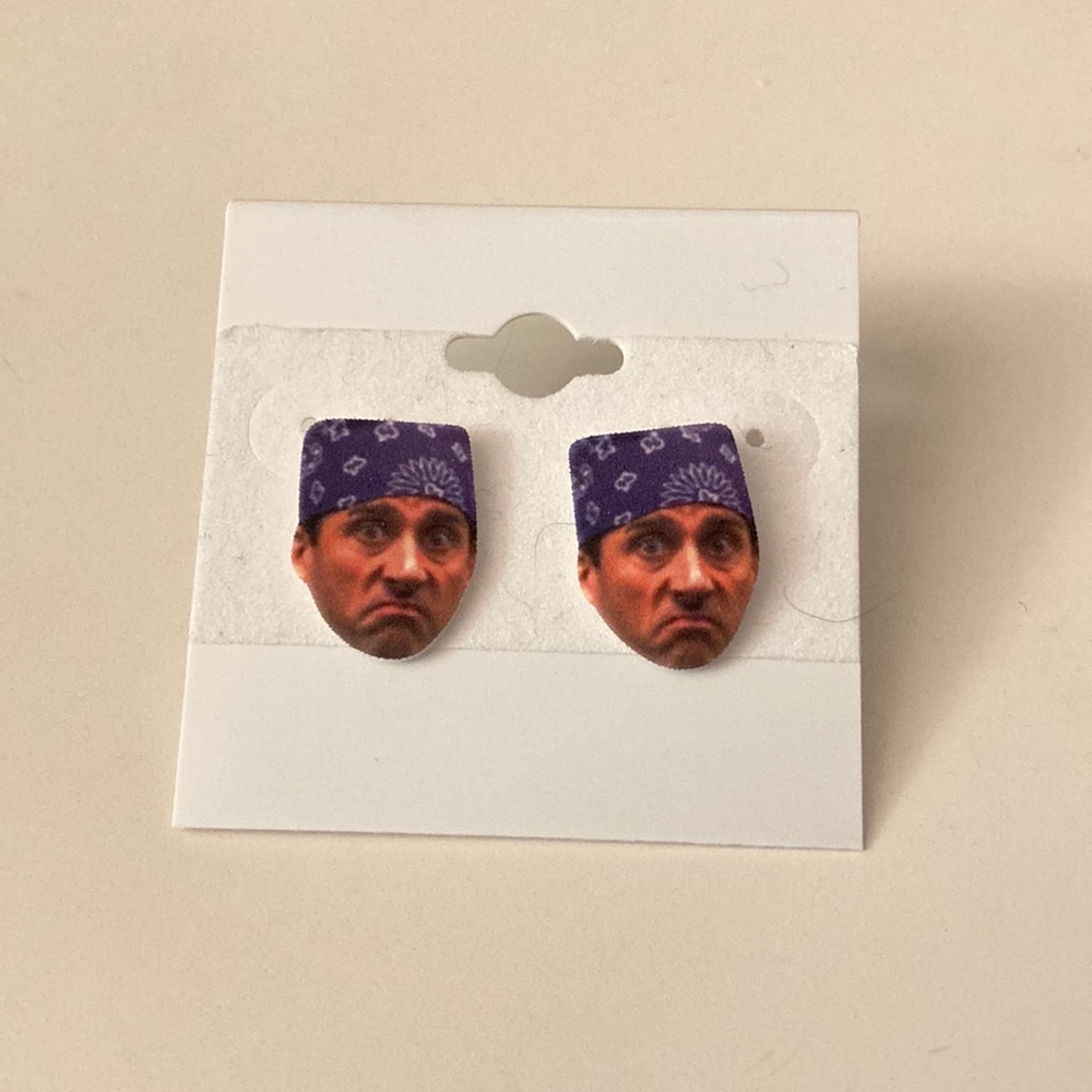 Michael Scott Prison Mike Earrings